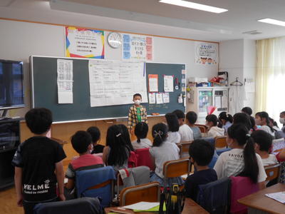 4年生の発表会の様子